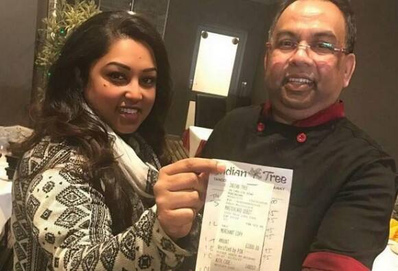Industrialist Paid 1000 Pound Tip In Indian Restaurant For 79 Pound Bill हॉटेलचं बिल 6 हजार, 82 हजार रुपयांची टीप!