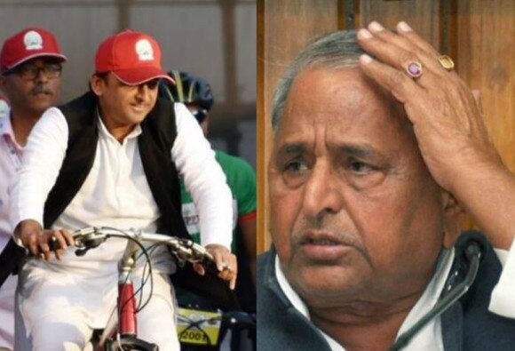 Akhilesh Yadav Got Symbol And Party Name 'सायकल' अखिलेश यादवांची, मुलायमसिंह यादवांना मोठा धक्का