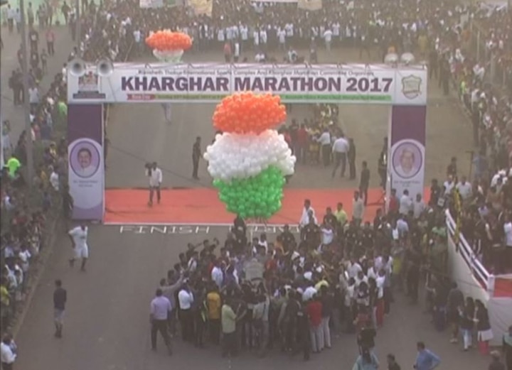 Marathon For Cashless Transaction In Kharghar नवी मुंबईत 'एक धाव कॅशलेस ट्रांझॅक्शनसाठी' मॅरेथॉनचं आयोजन