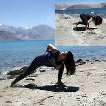 रंगिला गर्ल उर्मिलाचा हिमालयात योगा !