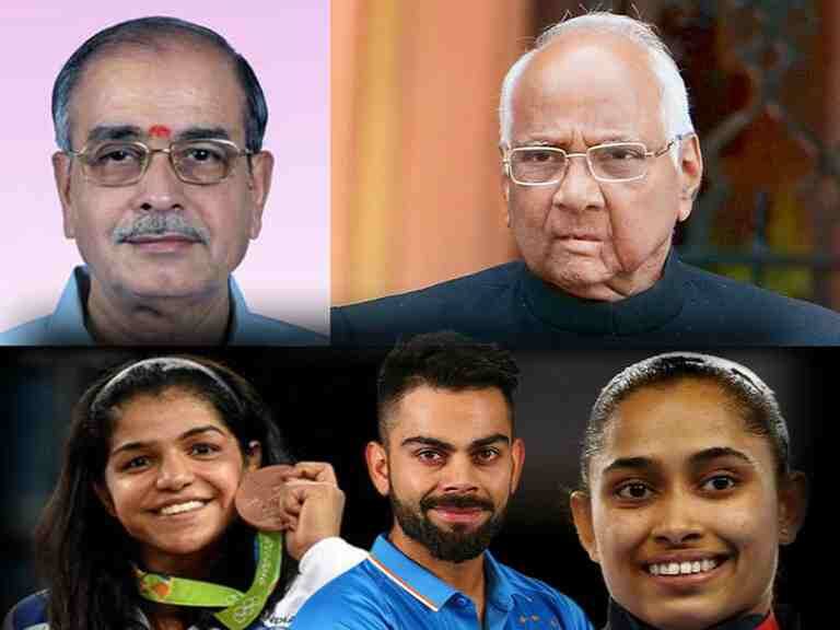 Padma Awards Announced शरद पवार यांना पद्मविभूषण, कोहली, साक्षी, दीपा मलिकला पद्मश्री