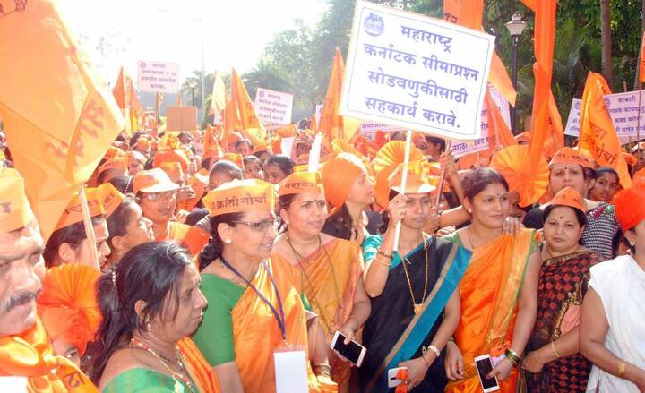 बेळगावात मराठा समजाच्या वतीने मराठा क्रांती मोर्चा काढण्यात आला. 