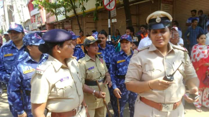 पोलिसांकडून मराठा क्रांती मोर्चाच्या पार्श्वभूमीवर कडक बंदोबस्त