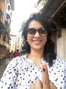 BMC Election 2017 : माझाच्या प्रतिनिधींचे मतदानानंतरचे फोटो 