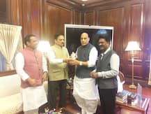 शेतकऱ्यांच्या कर्जमाफीसाठी शिवसेना नेते राजनाथ सिंहांच्या दरबारात