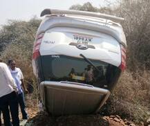 कारचा टायर फुटला, माजी अतिरिक्त पोलिस अधीक्षकाचा मृत्यू