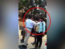 वाहतूक पोलिसाने भर रस्त्यात तरुणाच्या कानशिलात लगावली!