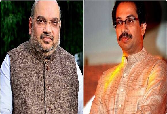 ‘मातोश्री’तून बाहेर पडताच ‘सामना’तून अमित शाहांवर टीका