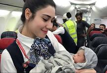 विमान टेक ऑफ होताच प्रसुतीकळा, 42 हजार फूटावर बाळाचा जन्म