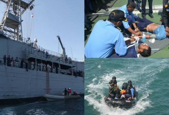 Day Before Immoral Pak Army Gave Death Penalty To Kulbhushan Jadhavindian Coast Guard Saved 2 Paki Sailors भारताचा दिलदारपणा, पाकच्या बुडणाऱ्या 2 जवानांना वाचवलं!