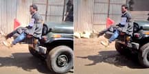 VIDEO : दगडफेक रोखण्यासाठी जवानांनी काश्मिरी तरुणाला जीपवर बांधलं!