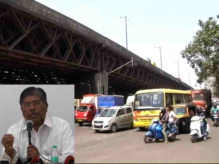 Chandrkant Patil Says Amar Mahal Bridge May Be Four Mounts Ban चेंबूरचा अमर महाल पूल चार महिने बंद राहणार : चंद्रकांत पाटील