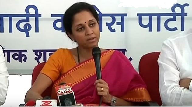 NCP MP Supriya Sule criticized CM & Ram Kadam over controversial statement in Dahihandi “महाराष्ट्राच्या लेकीला कुणी हात लावला, तर गाठ सुप्रिया सुळेशी”