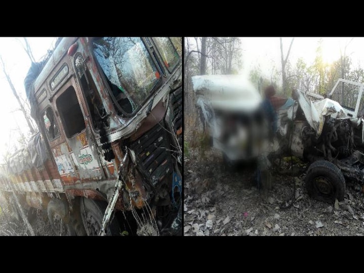 Gadchiroli Accident 6 Died In Road Accident Near Umanur Latest Updates लग्नाहून परतताना ट्रक आणि मॅक्सची धडक, 6 जणांचा जागीच मृत्यू