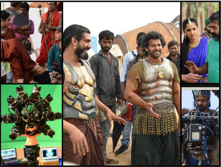 ‘बाहुबली 2’ चित्रपटाने देशविदेशातील सिनेरसिकांनाही वेड लावत 10 दिवसात 1000 कोटींचा टप्पा पार केला आहे. पहिल्या आठवड्यात ‘बाहुबली 2’ ने 860 कोटी रुपयांची रेकॉर्डब्रेक कमाई केली होती. आता 1000 कोटींच्या क्लबमध्ये प्रवेश करणारा ‘बाहुबली 2’ हा एकमेव भारतीय चित्रपट ठरला आहे. दहा दिवसांमध्ये 1000 रुपयांचा गल्ला ‘बाहुबली 2’ नं जमवला आहे.  हा सिनेमा तुम्ही पाहिला असेल, मात्र शूटिंगदरम्यान सेटवर काय-काय घडलं, त्याबाबतचे फोटो आम्ही तुम्हाला दाखवणार आहोत. (Photo: Arka Mediaworks)