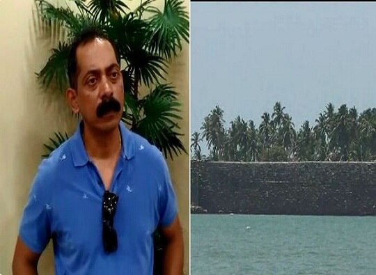 Man Explains Why He Put Banner Outside Malvan Fort 'मालवण किल्ल्याकडे शासनाचं दुर्लक्ष, म्हणून विक्रीचा उपरोधिक बोर्ड'