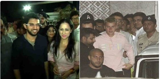 Aditya Thackeray Met Justin Bieber In Mumbai Latest Updates आदित्य ठाकरेंनाही जस्टिन बिबरची भुरळ, हॉटेलमध्ये 2 तास चर्चा