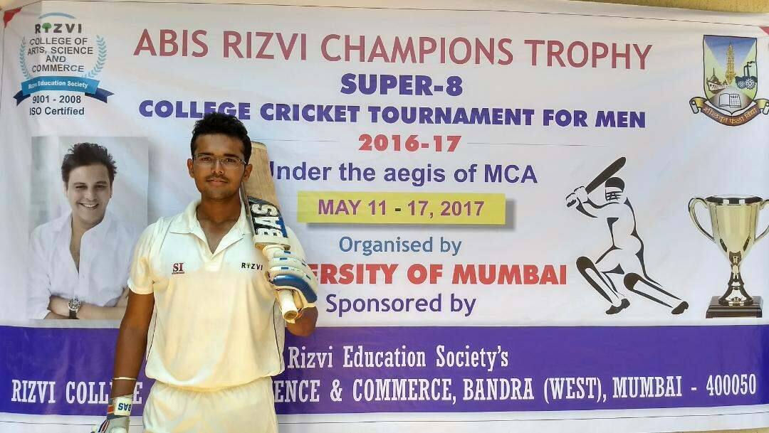 Rudra Dhandes Double Century In T 20 Latest Updates मुंबई विद्यापीठाच्या टी-20 मध्ये रुद्र धांडेचं नाबाद द्विशतक