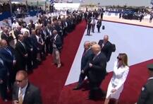 VIDEO : पत्नी मेलेनियानं सर्वांसमोर ट्रम्प यांचा हात झटकला, व्हिडिओ व्हायरल