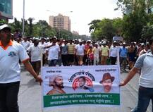 राजू शेट्टींची आत्मक्लेश यात्रा, मुंबईत वाहतूक कोंडी