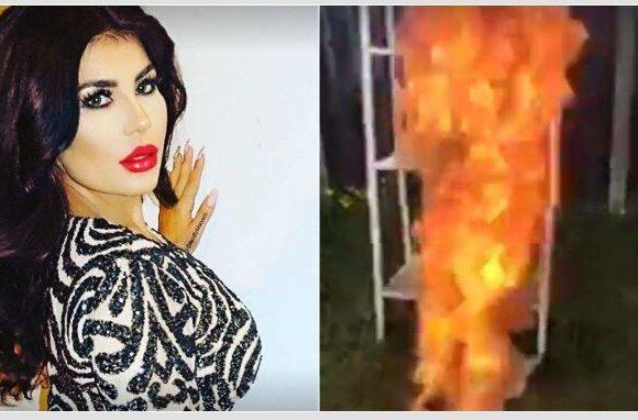 Afghanistani Singer Aryana Sayeed Burns Controversial Dress अफगाणिस्तानात गायिकेच्या ड्रेसवरुन वादंग, संतप्त गायिकेने ड्रेस जाळला