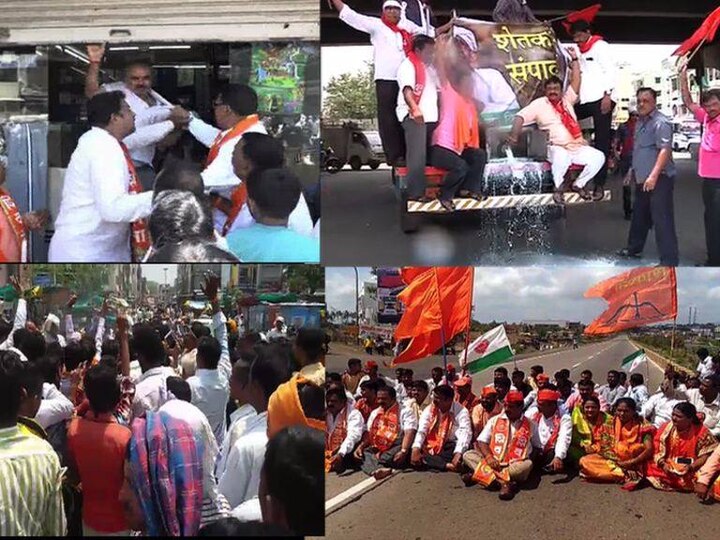 Farmers Strike Day 5 Maharashtra Band Latest Updates शेतकऱ्यांचा महाराष्ट्र बंद, दिवसभरात कुठे काय घडलं?