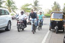 सलमान खानचं सायकलवरुन \'ट्यूबलाईट\'चं प्रमोशन 