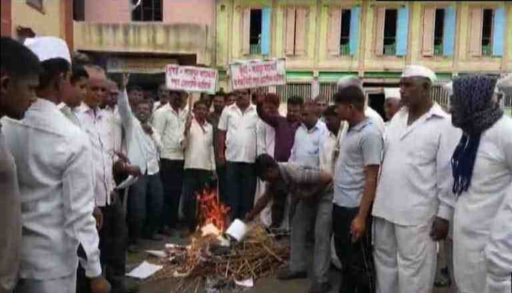 Mumbai Nagpur Samrudhi Highway Oppose Farmers Latest Update 'समृद्धी महामार्गासाठी जबरदस्ती कराल तर तुमच्या कुटुंबासह स्वत:ला संपवू'