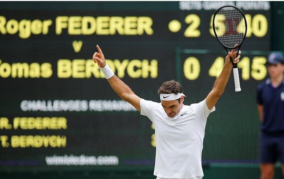 Roger Federers Fan Bets 50000 For His Victory In Wimbledon 2017 Latest Update फेडररवर 36 लाखांची पैज लावणाऱ्या चाहत्याला 1.19 कोटी