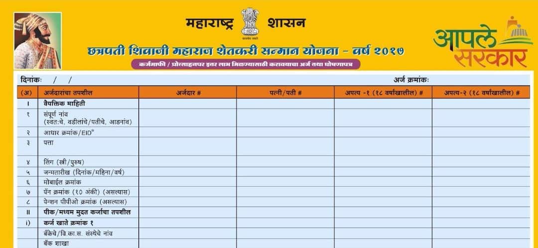 कर्जमाफीसाठी शेतकऱ्यांना तब्बल 15 पानांचा अर्ज भरावा लागणार! Farmers Have To Fill 15 Page Form For Loan Waiver Scheme कर्जमाफीसाठी शेतकऱ्यांना तब्बल 15 पानांचा अर्ज भरावा लागणार!
