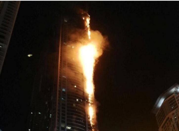 Fire Extinguished At Dubai Residential Skyscraper The Torch Latest Update जगातील उंच रहिवाशी इमारतींपैकी 79 मजली 'द टॉर्च'ला आग