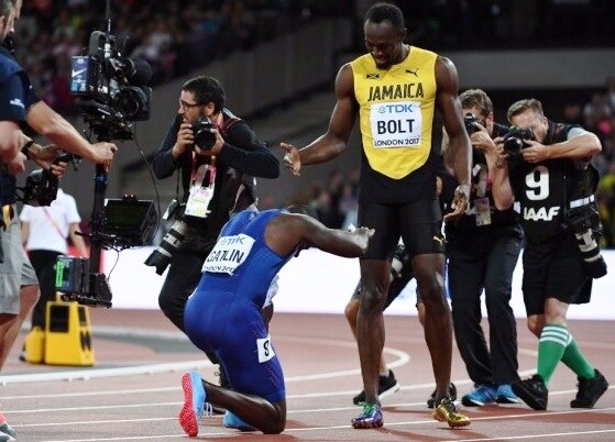 Usain Bolt Beaten By Justin Gatlin In World Championships 2017 Latest News Updates कारकीर्दीतल्या शेवटच्या वैयक्तिक शर्यतीत युसेन बोल्टची हार