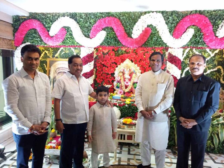 Bjp State President Raosaheb Danve At Narayan Ranes Home Latest Updates भाजप प्रदेशाध्यक्ष रावसाहेब दानवे राणेंच्या घरी
