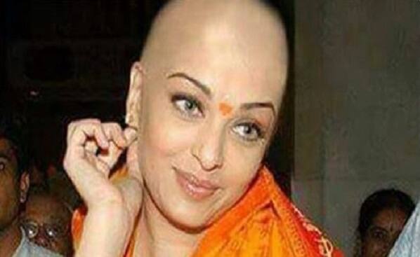 ऐश्वर्याने तिचे केस प्रसिद्ध तिरुमला तिरुपती मंदिरात दान केलं, अशा कॅप्शनसह हा फोटो शेअर केला जात होता.