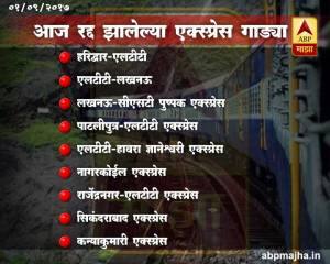 पावसामुळे 35 रेल्वेत तांत्रिक बिघाड, मध्य रेल्वे अर्धा तास लेट