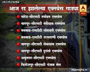 पावसामुळे 35 रेल्वेत तांत्रिक बिघाड, मध्य रेल्वे अर्धा तास लेट