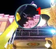 दगडूशेठ गणपतीच्या मंडपाचा कळस काढताना कामगार खाली कोसळला