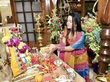 मुख्यमंत्र्यांच्या घरगुती बाप्पाचं विसर्जन