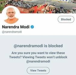 ट्विटरवर #BlockNarendraModi मोहीम