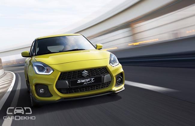 2018 Swift Sport Breaks Cover Latest Update 2018 सुझुकी स्विफ्ट स्पोर्ट कारची पहिली झलक