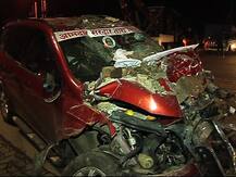 भाजप आमदार सरदार तारा सिंग यांची गाडी पोलीस चौकीत घुसली