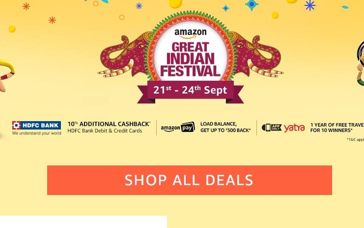 Unbelievable Electronic Deals At Amazon Great Indian Festival Sponsored: Amazon 'ग्रेट इंडियन फेस्टिव्हल' सेल, सर्व प्रोडक्टवर भरघोस सूट