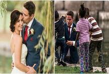 लग्नाचं फोटोशूट थांबवून \'त्या\'ने बुडणाऱ्या मुलाला वाचवलं!