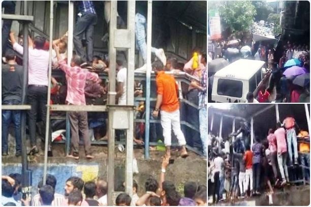 Elphinstone Road Station Stampede Dadar Police Concluded That Overcrowding During Rush Hour And Unexpected Rains Were Responsible For The Tragedy एलफिन्स्टन चेंगराचेंगरी: पोलिसांनी कारण शोधलं, निष्कर्ष काढला!