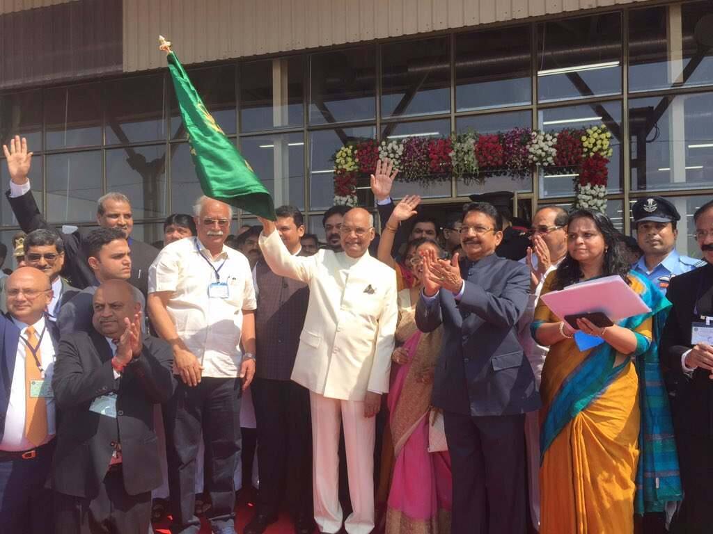 Shirdi Airport Inauguration By President Ramnath Kovind आता मुंबईहून शिर्डीला केवळ 40 मिनिटात जा!