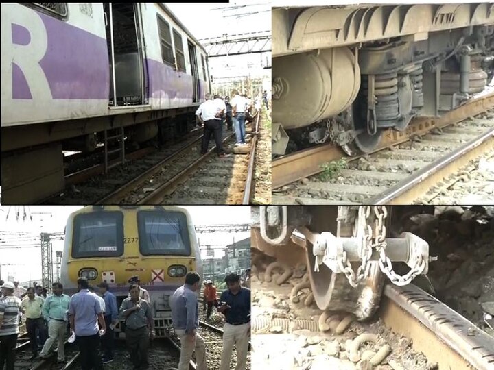 Local Train Derailment At Csmt To Masjid Latest Update मध्य रेल्वेवर रुळावरुन लोकलचे डबे घसरले, सुदैवाने जीवितहानी नाही