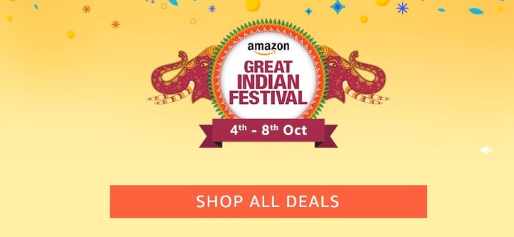 Unbelievable Electronic Deals At Amazon Great Indian Festival From 4th October To 8th October Sponsored : अमेझॉनचा 'ग्रेट इंडियन फेस्टिव्हल' सेल, 80 टक्क्यांपर्यंत सूट