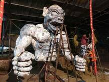 नरकासुरासाठी गोव्यात युद्धपातळीवर काम सुरु