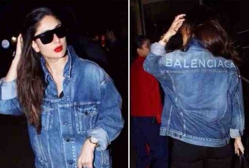 Kareena Kapoor Khan’s Balenciaga denim jacket is worth 84 thousand latest upd करिनाचं 'हे' डेनिम जॅकेट घेण्यासाठी तुमचे किती पगार जातील?