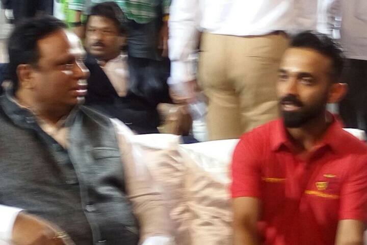  एमसीएचे अध्यक्ष आशिष शेलार, मुंबईकर क्रिकेटपटू अजिंक्य राहणेही या सोहळ्याला उपस्थित होता.